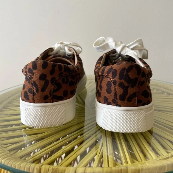 Loft Leopard Print Lace Up Sneaker size 7 - Picture 7 of 8